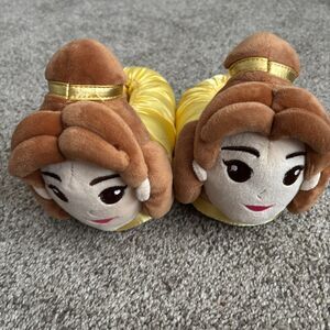 Disney Store Plush Character Belle Beauty And The Beast Size 11/12 Kids Slippers